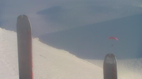 vol en parapente depuis le Mont Newton